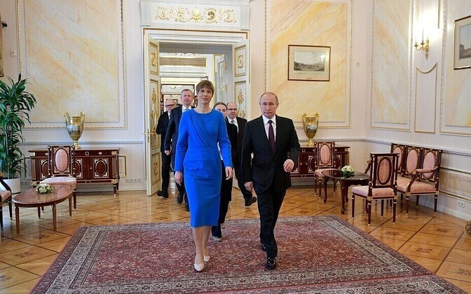 Kaljulaidi ja Putini kohtumine Moskvas.