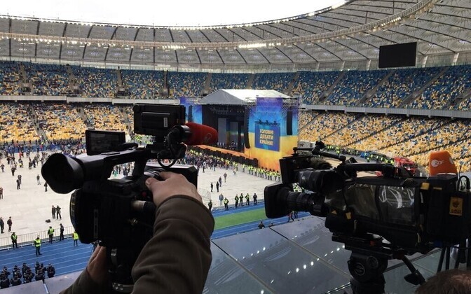 Жители Киева вышли на улицы.