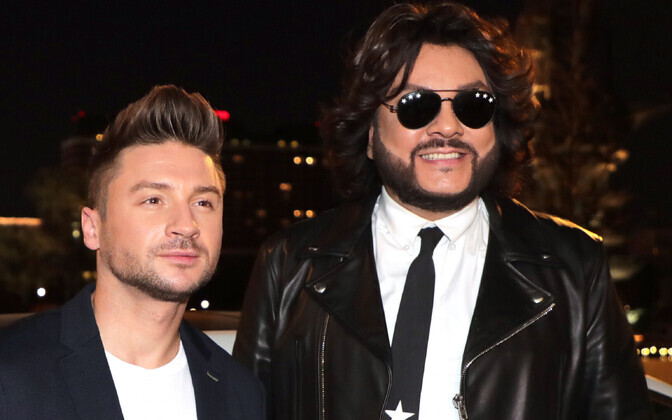 Moskva Eurovisiooni eelpidu, Venemaa eurolaulja Sergei Lazarev ja Philipp Kirkorov