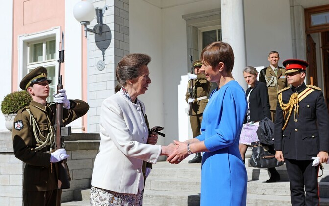 Принцесса Анна и президент Керсти Кальюлайд.