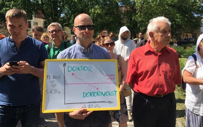 Akadeemiliste töötajate hoiatusstreik Tartus