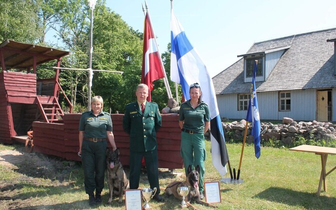 Команда погранслужбы Латвии.