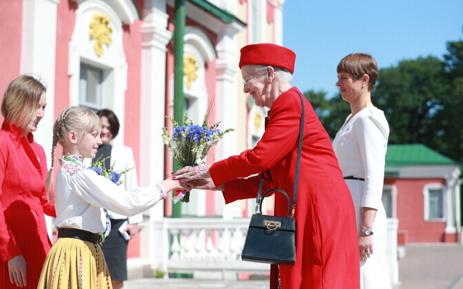 Королева Дании Маргрете II открыла выставку в Кадриоргском художественном музее.
