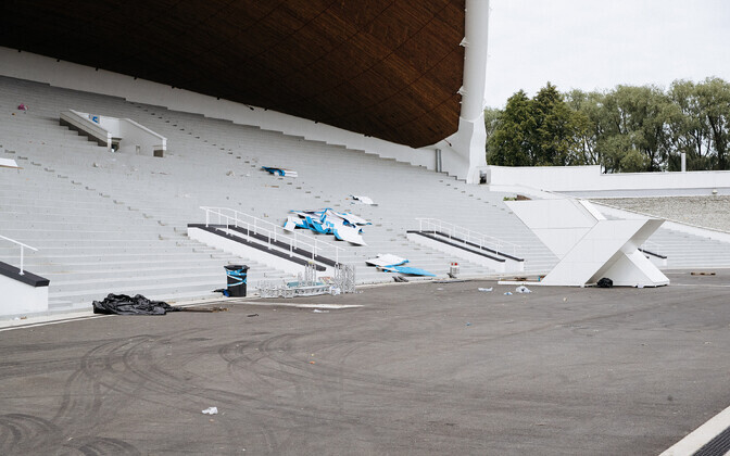 Певческое поле после Праздника песни и танца