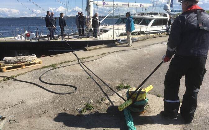 Admiral Bellingshausen Sillamäe sadamas.