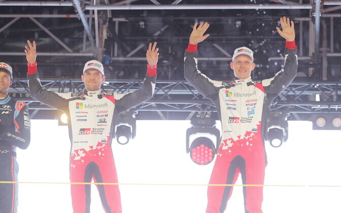 Rally Estonia podium.