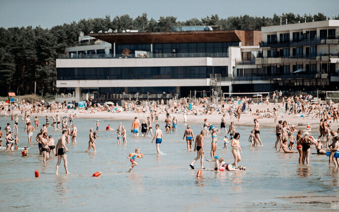 Жаркая погода в Таллинне.