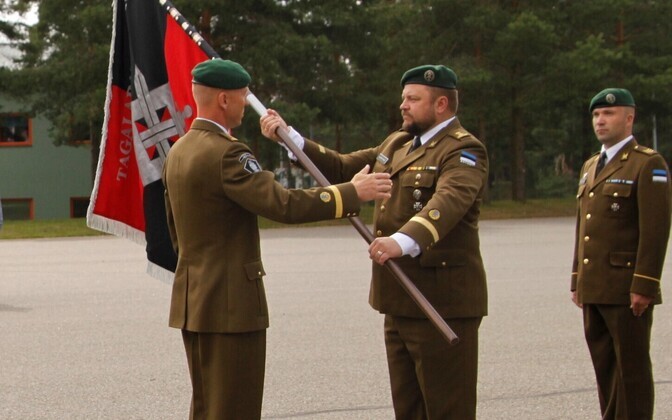 2. jalaväebrigaadi tagalapataljoni ülema vahetustseremoonia.