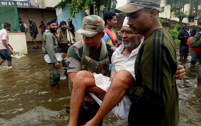 Üleujutus Indias.