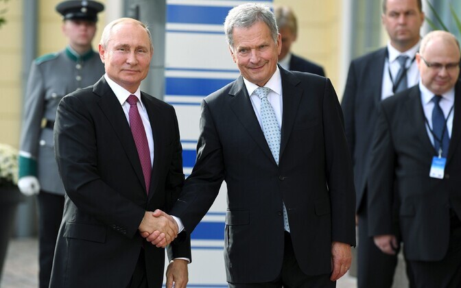 Vladimir Putin kohtumas Sauli Niinistöga.