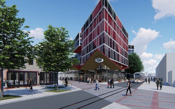 Vaade Reisijate tänavalt.