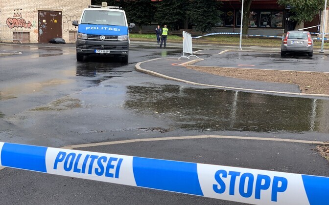 Shooting in Narva on Monday. Sept. 16, 2019.