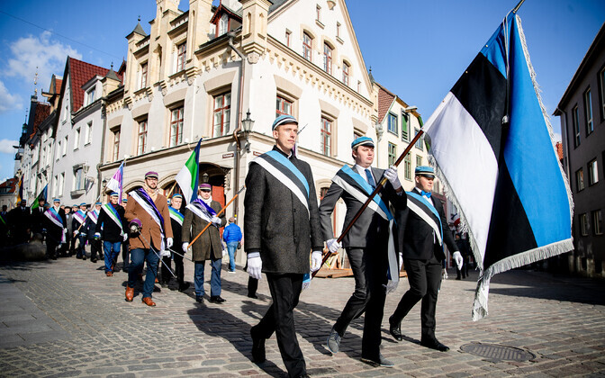 Day of Resistance procession in Tallinn.
