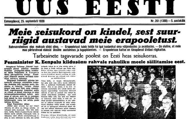Uus Eesti 25.09.1939