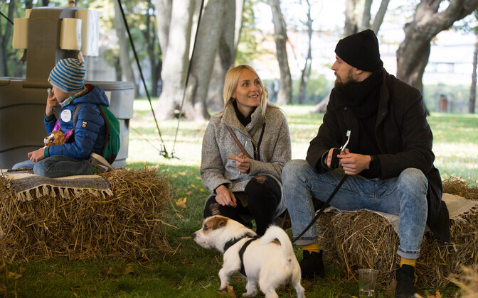 Kalamaja parki kogunesid koerad hambapesurekordit püstitama