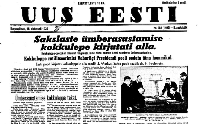 Uus Eesti 16.10.1939.