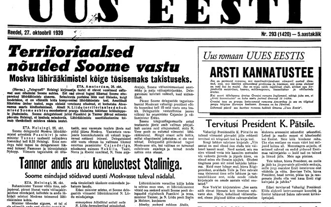 Uus Eesti 27.10.1939.