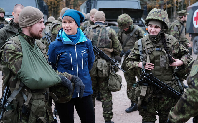 President Kersti Kaljulaid lisaõppekogunemisel Okas