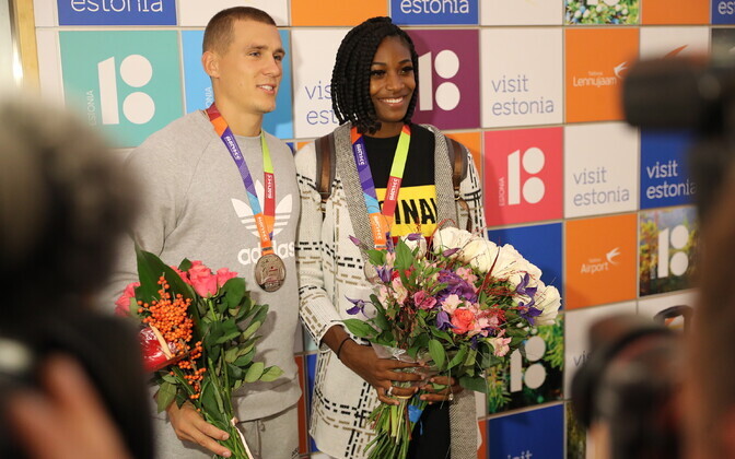 Maicel Uibo ja Shaunae Miller-Uibo jõudsid Eestisse