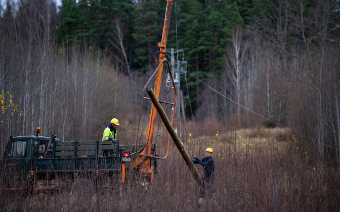 Tormikahjude likvideerimine Võrumaal 2019. aasta sügisel.