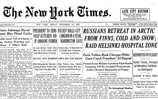 The New York Times 22.12.1939