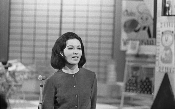 Laulja Els Himma ETV stuudios, meelelahutussaade. 1960ndad