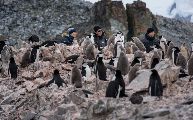 President Kersti Kaljulaid in Antarctica.