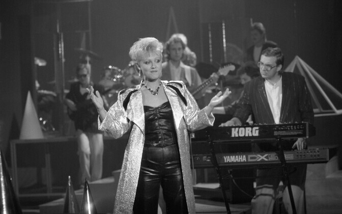 Laulja Anne Veski ja Ain Tammesson ansambel Nemo 1986