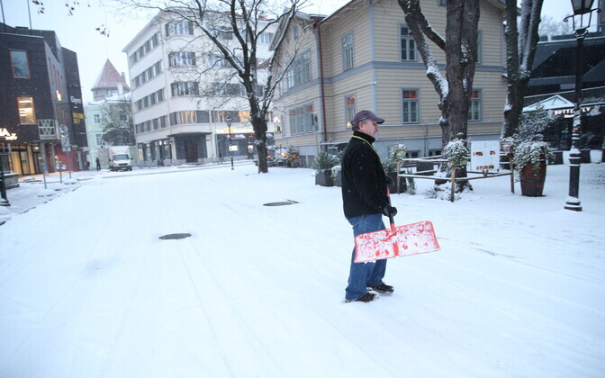 Veebruarikuine lumesadu Tallinnas.