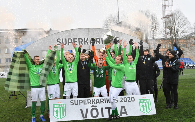 Матч за Суперкубок Эстонии в Нарве.