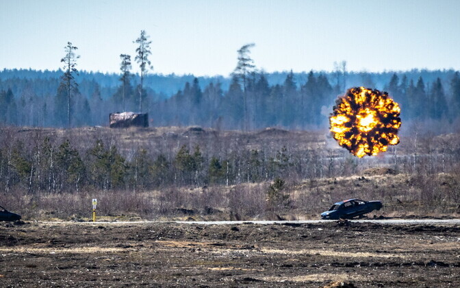 1. jalaväebrigaadi suurtükiväepataljoni taktikalised lahinglaskmised.