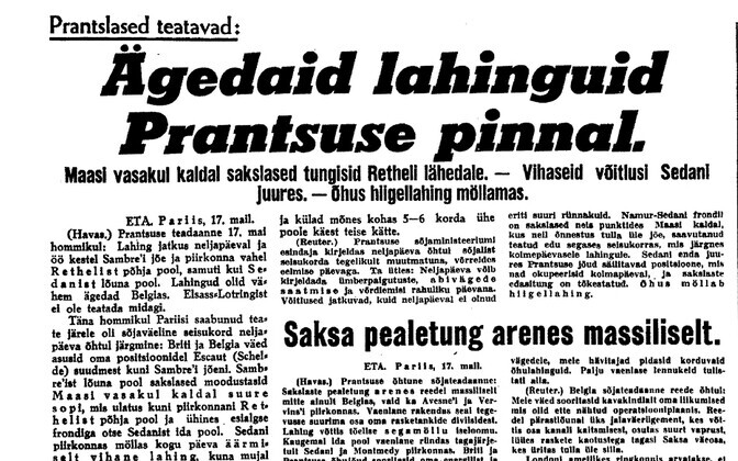 Uus Eesti 18.05.1940