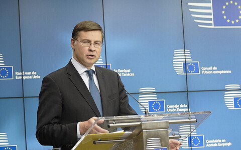 Еврокомиссар Валдис Домбровскис.