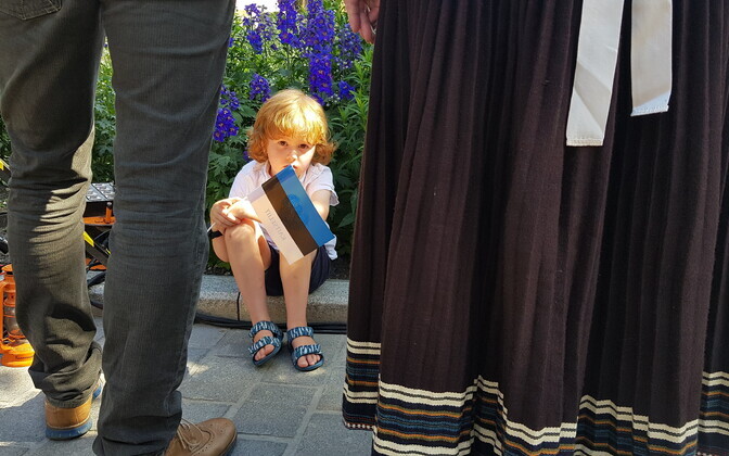 Võidupüha tähistamine Kuressaares.