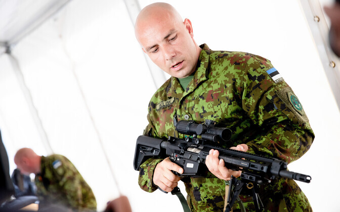 Defense Forces unveil new Rahe 20 automatic weapon.