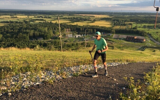 The August 1-2 2020 everesting event in progress at Kiviõli.
