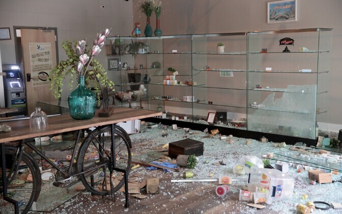 Rüüstatud kauplused Chicagos.