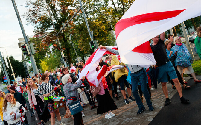 Solidaarsuskett Valgevene toetuseks.