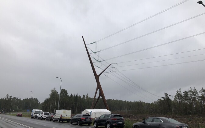 Eesti esimese kõrgepingeliini disainmasti Soorebane avamine