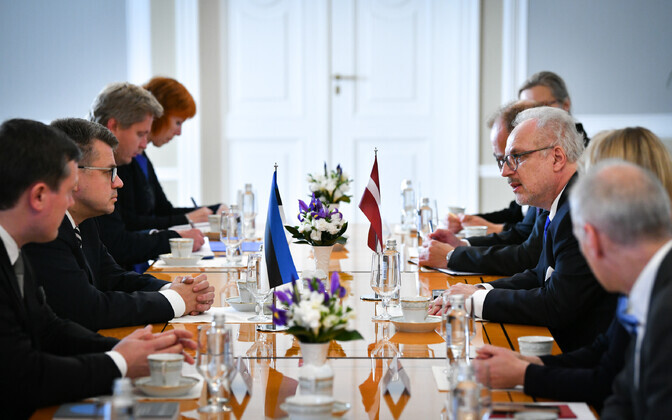 Välisminister Urmas Reinsalu Lätis visiidil.