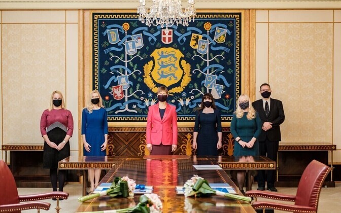 President Kersti Kaljulaid appoints new judges.