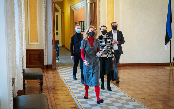 The second day of coalition negotiations between the Reform and Center parties on January 15.