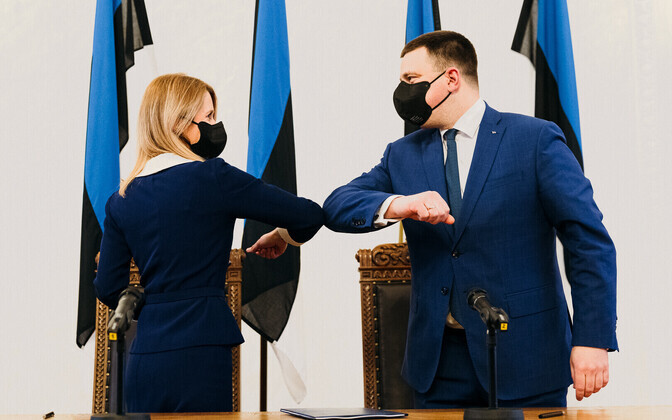 Kaja Kallas ja Jüri Ratas allkirjastasid koalitsioonilepingu