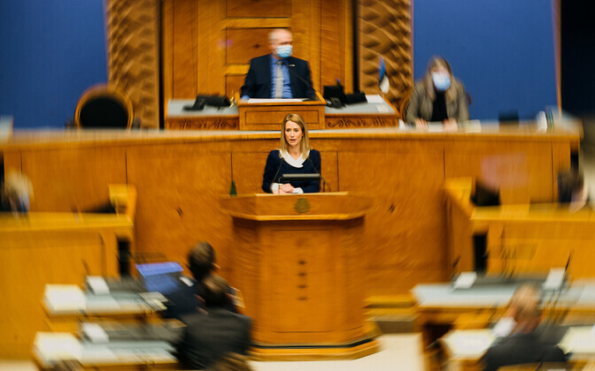 Kaja Kallase valitsuse hääletus riigikogus.