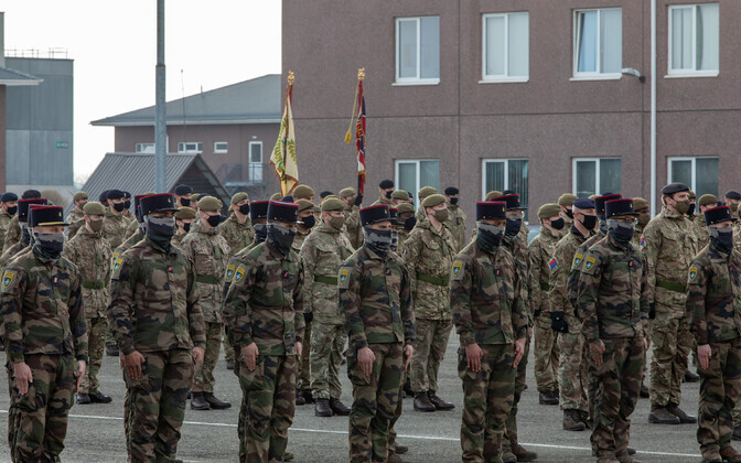 eFP Ühendkuningriigi üksuste vahetustseremoonia.