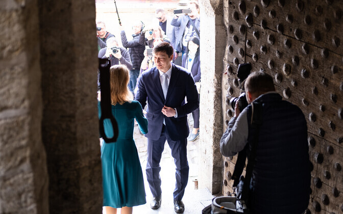 Mayor and prime minister on Tallinn Day.