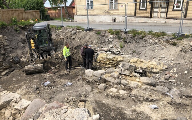 Archaeological dig in Haapsalu.
