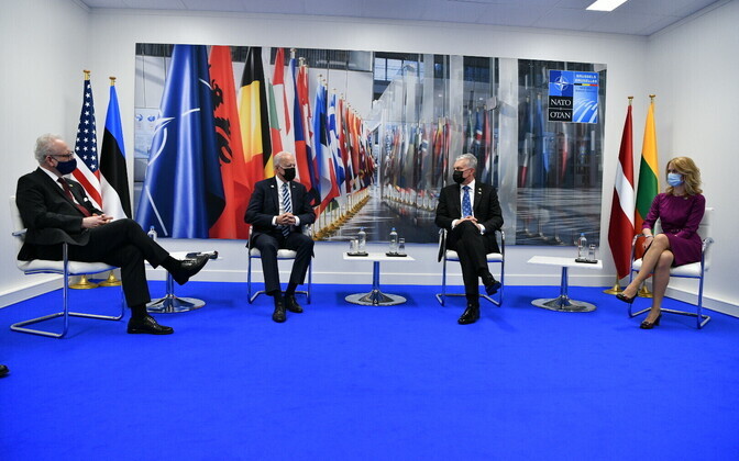 Levits, Biden, Nauseda ja Kallas.