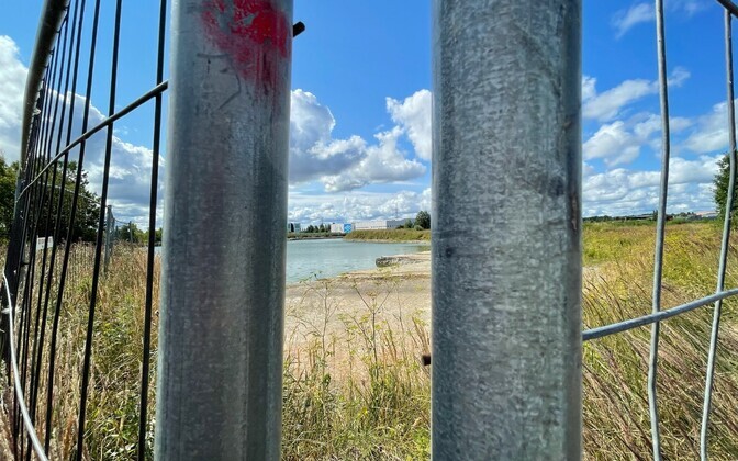 Infortar-owned derelict site, scene of last Friday's drowning incident.