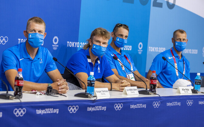Eesti sõudjad Tokyo OM-i pressikonverentsil